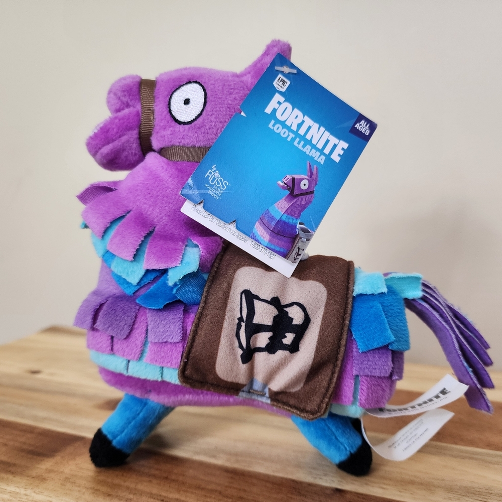 NEW 2018 Epic Games Fortnite Loot Llama Stuffed Plush Toy Animal Toy Video Game